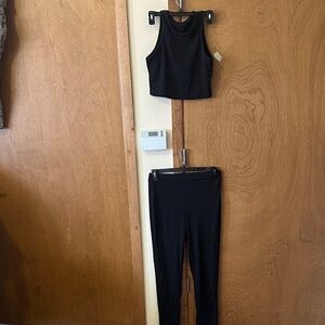 Black Women's  2pc pant set